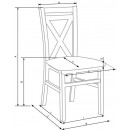 Стул HALMAR DARIUSZ 2 белый/белый